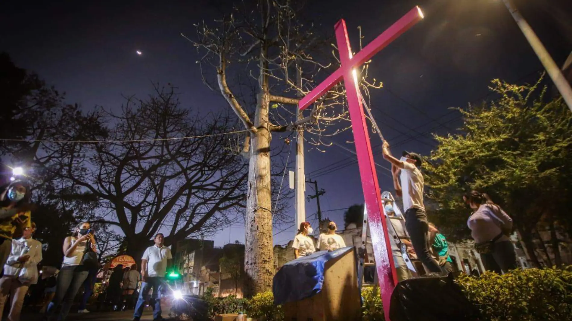 Instalación memorial Parque Rojo